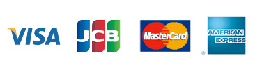 VISA, JCB, MasterCard, AMERICAN EXPRESS